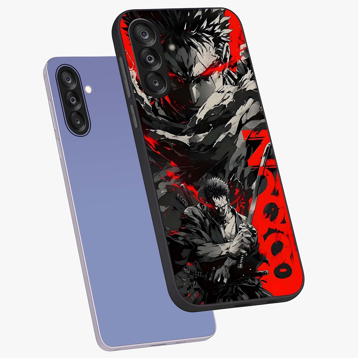Demon Sword Resolve Glass Case displayed in angled mockup highlighting powerful demon sword illustration with dark fantasy aesthetic.