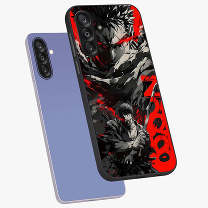 Demon Sword Resolve Glass Case displayed in angled mockup highlighting powerful demon sword illustration with dark fantasy aesthetic.