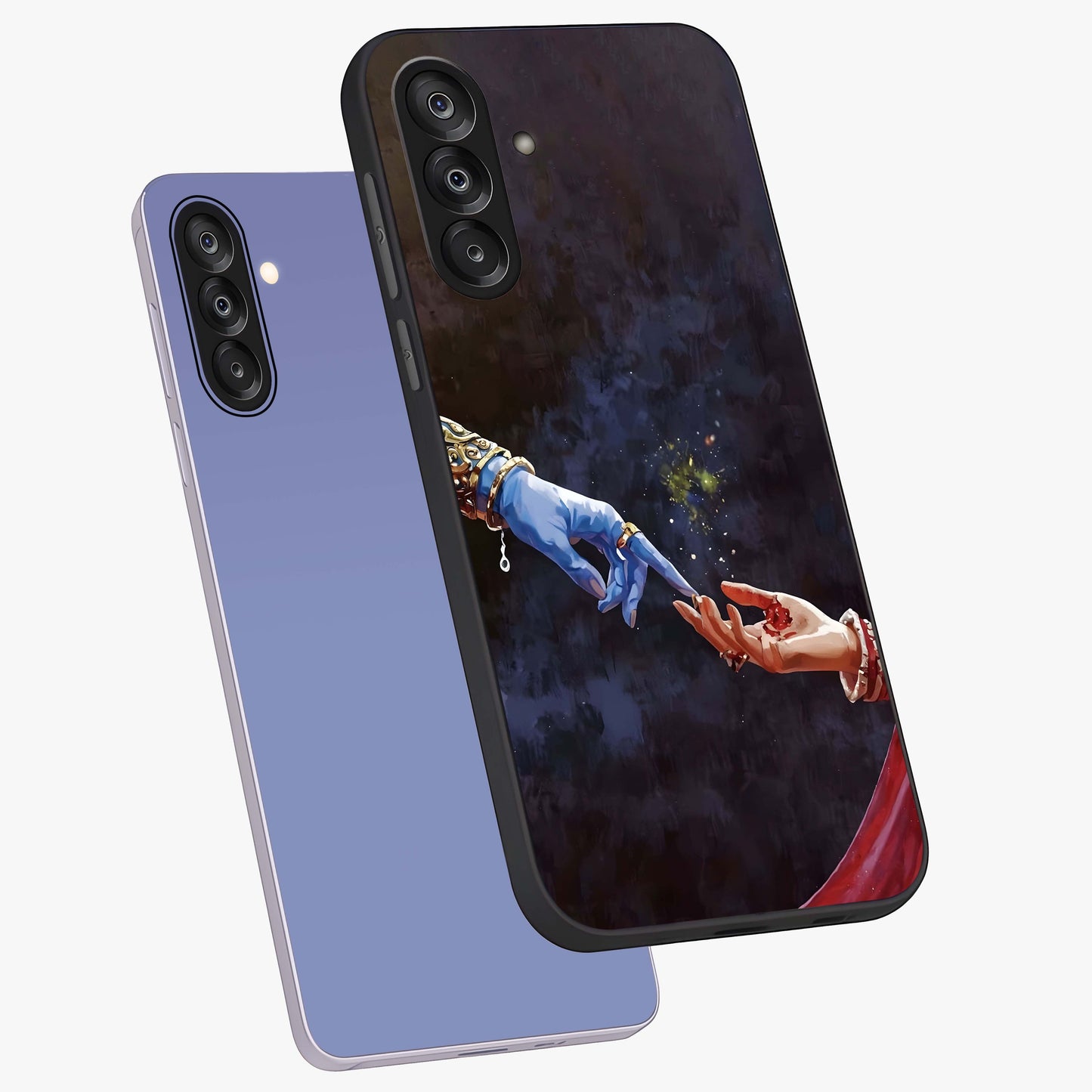 Divine Touch Eternal Glass Case displayed in angled mockup highlighting elegant divine inspired design with calm aesthetic style.