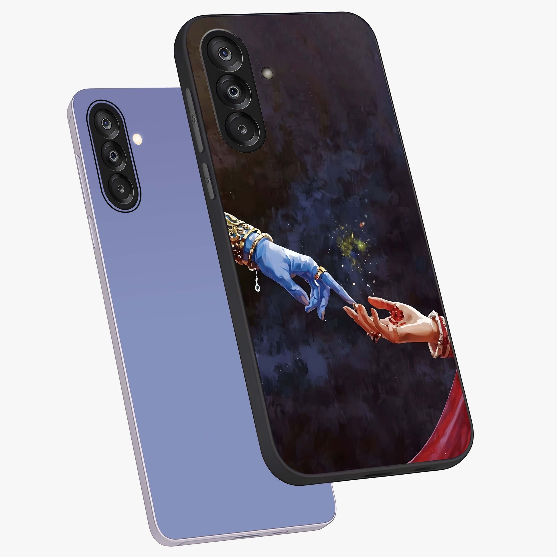 Divine Touch Eternal Glass Case displayed in angled mockup highlighting elegant divine inspired design with calm aesthetic style.