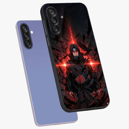 Focused Blade Discipline Glass Case displayed in angled mockup highlighting clean minimal text artwork with modern aesthetic style.