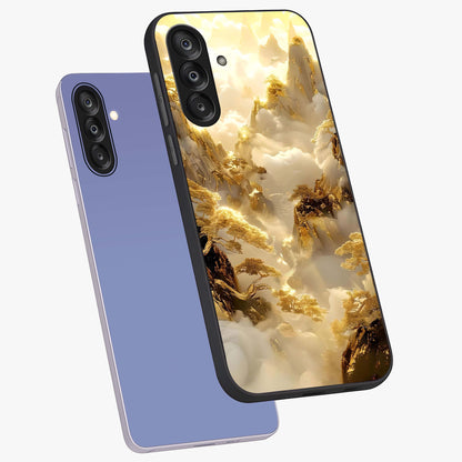 Gates Of Illumination Glass Case displayed in angled mockup highlighting radiant portal inspired design with fantasy aesthetic.