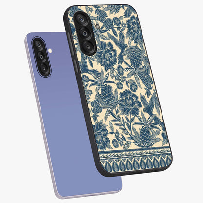 Heirloom Wild Bloom Glass Case displayed in angled mockup highlighting botanical bloom design with classic aesthetic style.