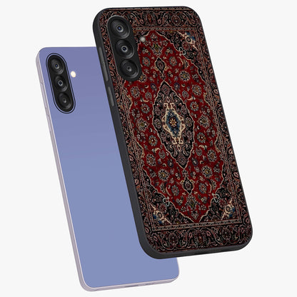 Heritage Carpet Royale Glass Case displayed in angled mockup highlighting intricate royal carpet design with heritage aesthetic.