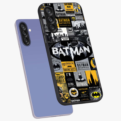 Knight Gotham Rise Glass Case displayed in angled mockup highlighting powerful knight silhouette design with dramatic aesthetic.