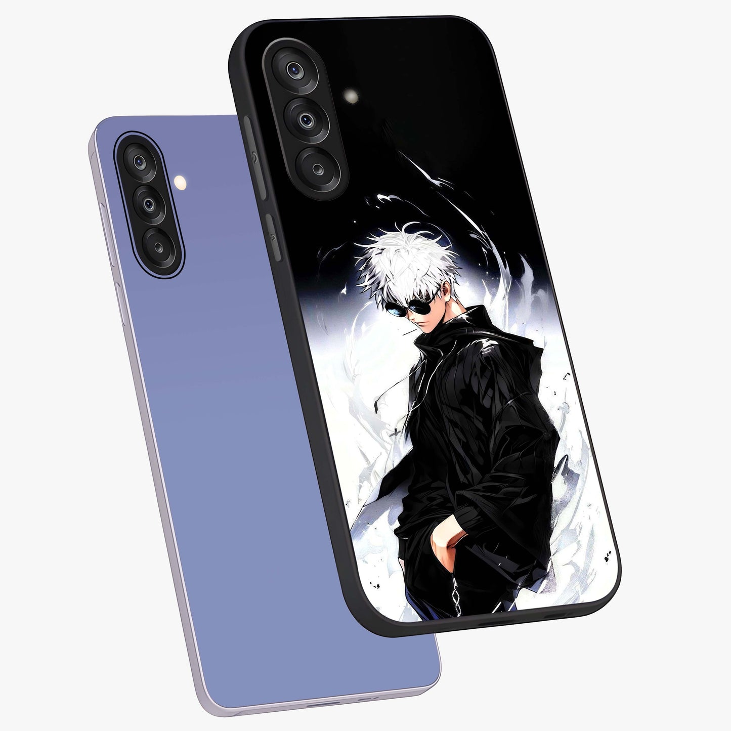 Limitless Shadow King Glass Case displayed in angled mockup highlighting dramatic dark hero design with intense aesthetic.