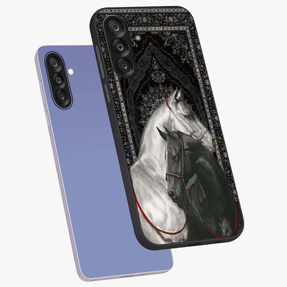 Majestic Ride Legacy Glass Case displayed in angled mockup highlighting sleek vehicle design with bold racing aesthetic.