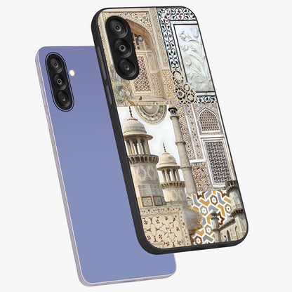 Mughal Marble Legacy Glass Case displayed in angled mockup highlighting elegant heritage marble artwork with royal aesthetic.
