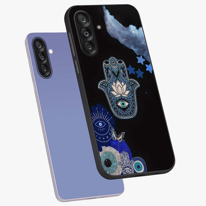 Mystic Hand Aura Glass Case displayed in angled mockup highlighting magical aura design with spiritual aesthetic style.