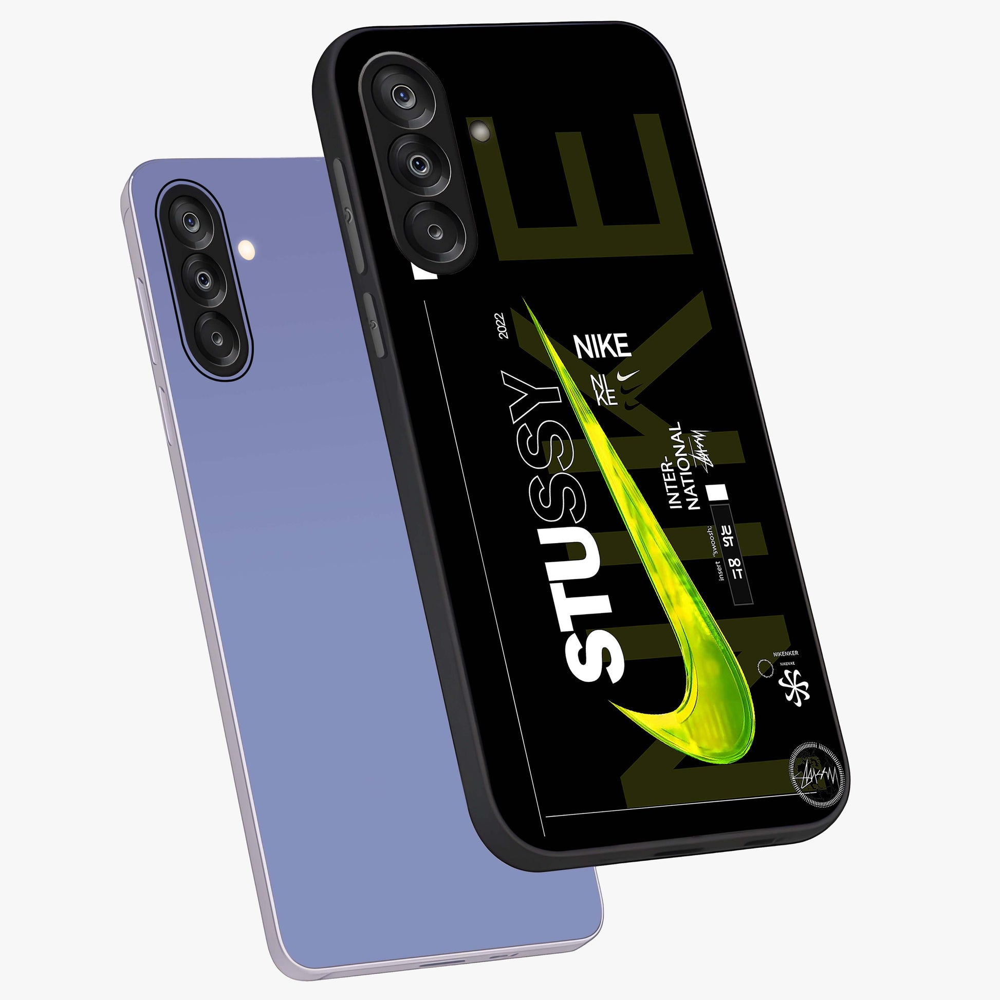 Neon Street Edition Glass Case displayed in angled mockup highlighting vibrant urban design with bold street aesthetic.