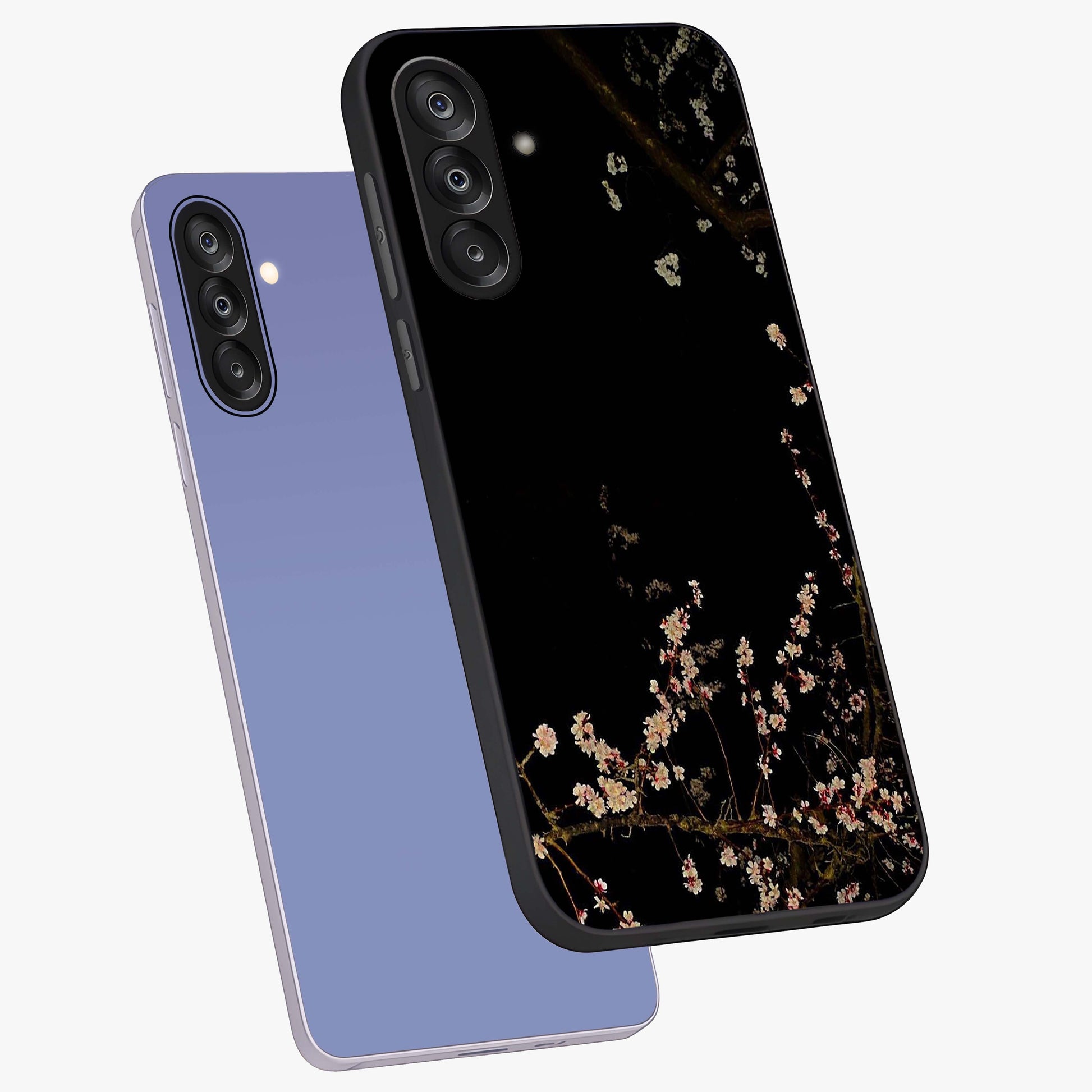 Petal Moon Light With Custom Name Glass Case displayed in angled mockup highlighting delicate petal design with custom name feature.