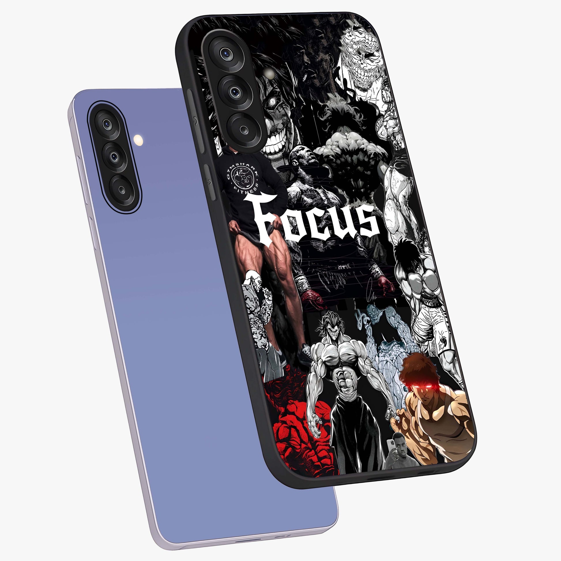 Relentless Power Focus Glass Case displayed in angled mockup highlighting bold statement design with modern aesthetic style.