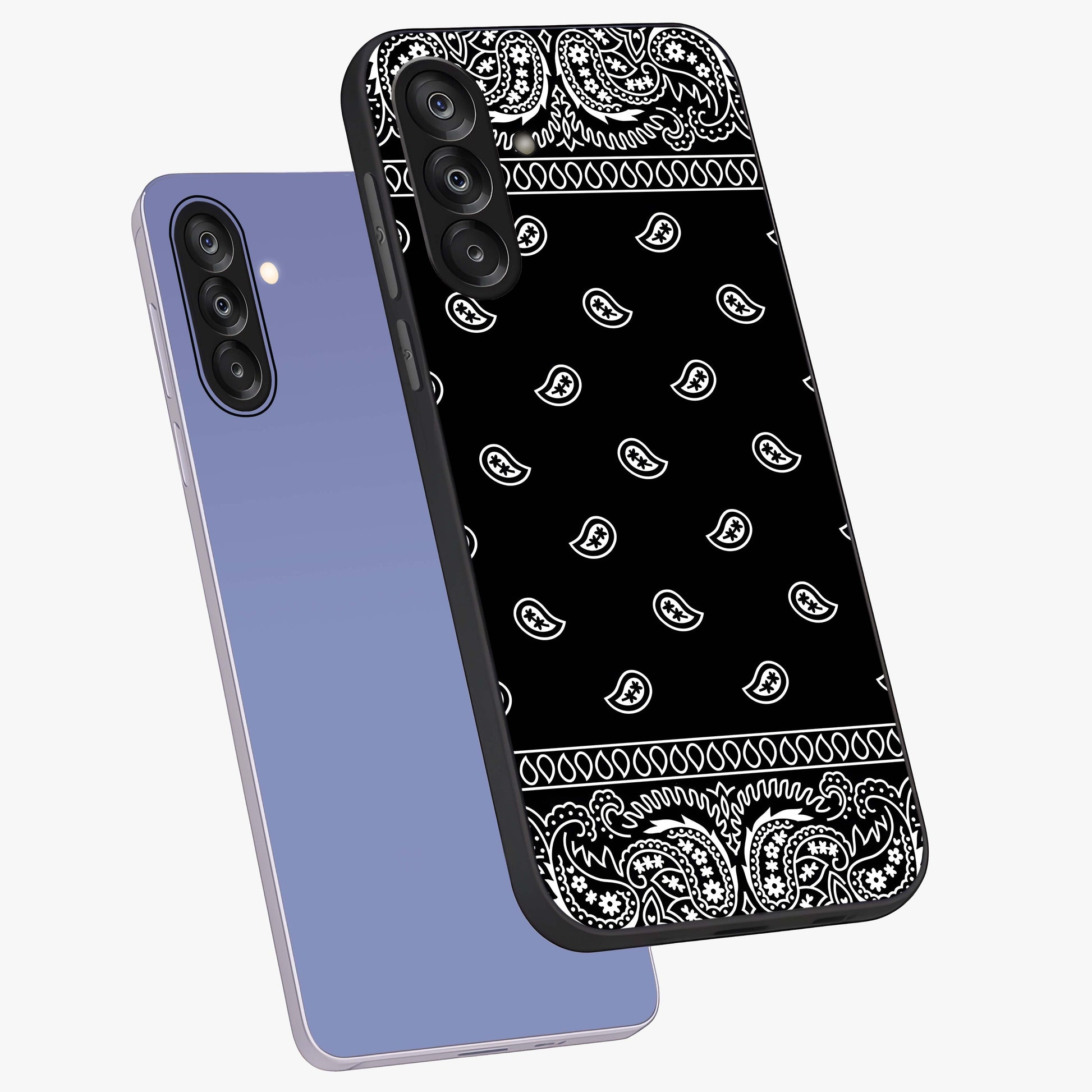 Retro Rebel Threads Glass Case displayed in angled mockup highlighting retro inspired graphic design with rebellious aesthetic.