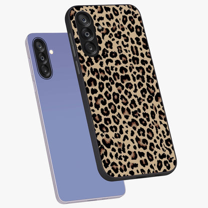 Savage Chic Pattern Glass Case displayed in angled mockup highlighting bold fashion inspired design with chic aesthetic.