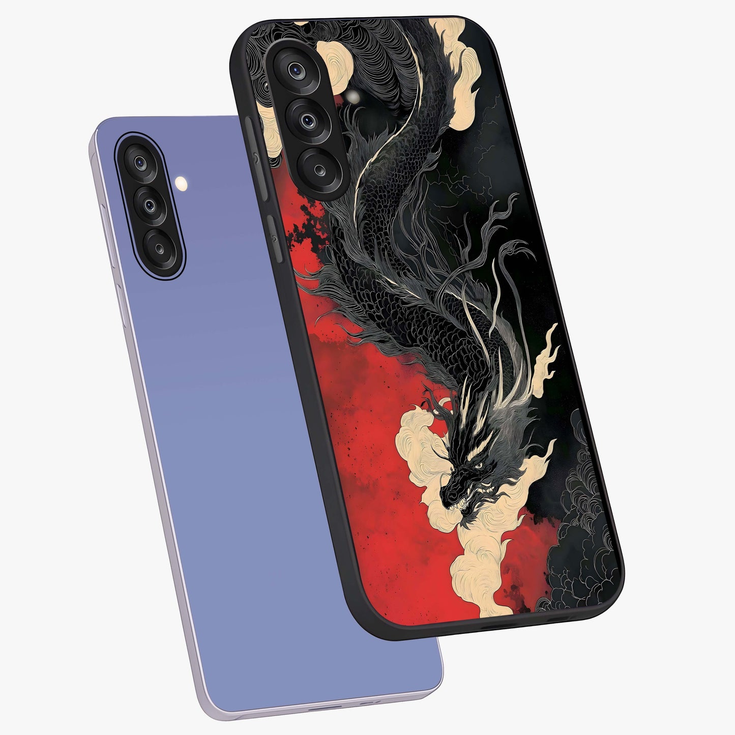 Shadow Dragon Fury Glass Case displayed in angled mockup highlighting powerful dragon illustration with dark fantasy aesthetic.