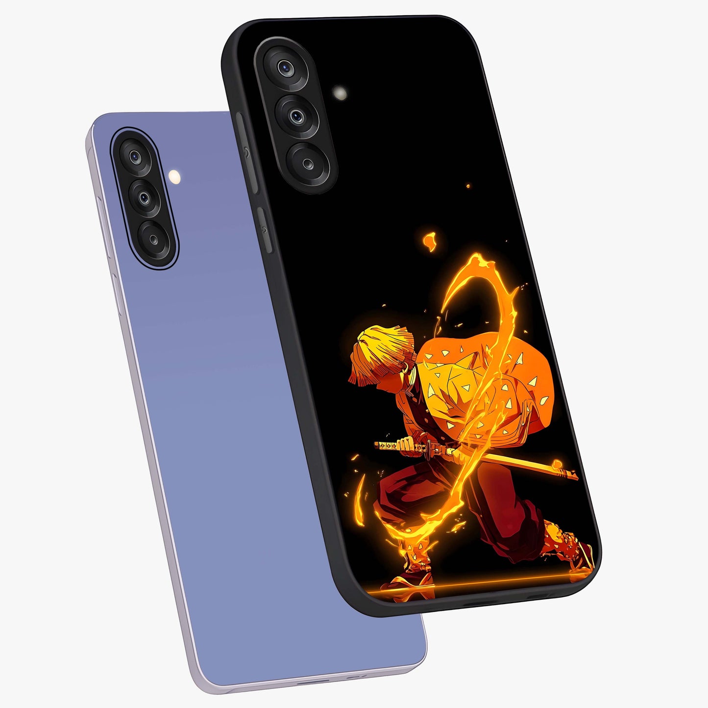 Thunder Flame Execution Glass Case displayed in angled mockup highlighting dramatic fire themed design with intense fantasy aesthetic.