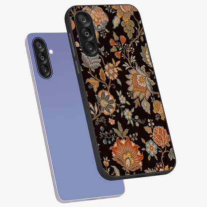 Vintage Floral Dream Glass Case displayed in angled mockup highlighting elegant vintage flower design with soft aesthetic style.