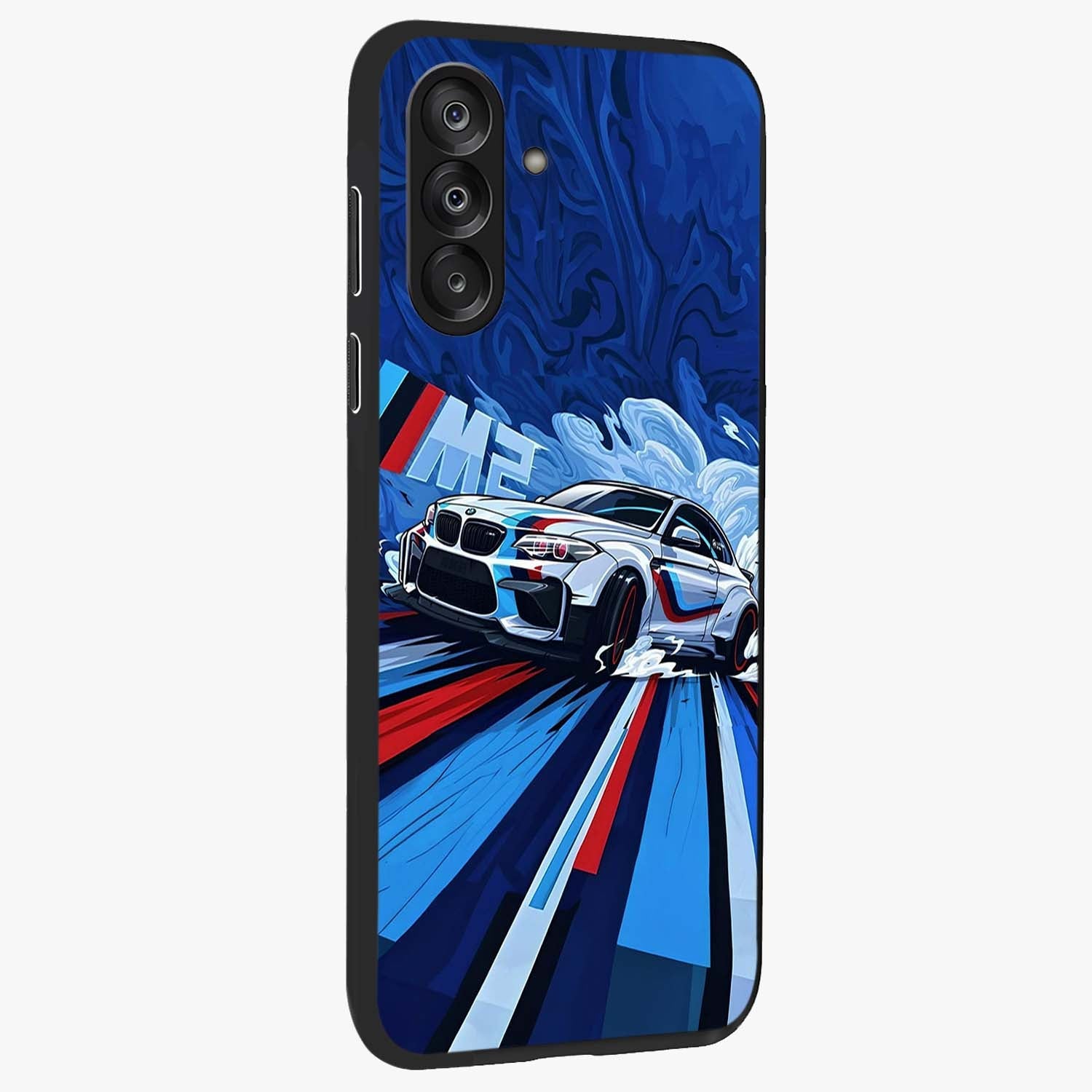 Drift Power Rush Glass Case upright view showcasing high speed racing artwork with bold automotive theme.