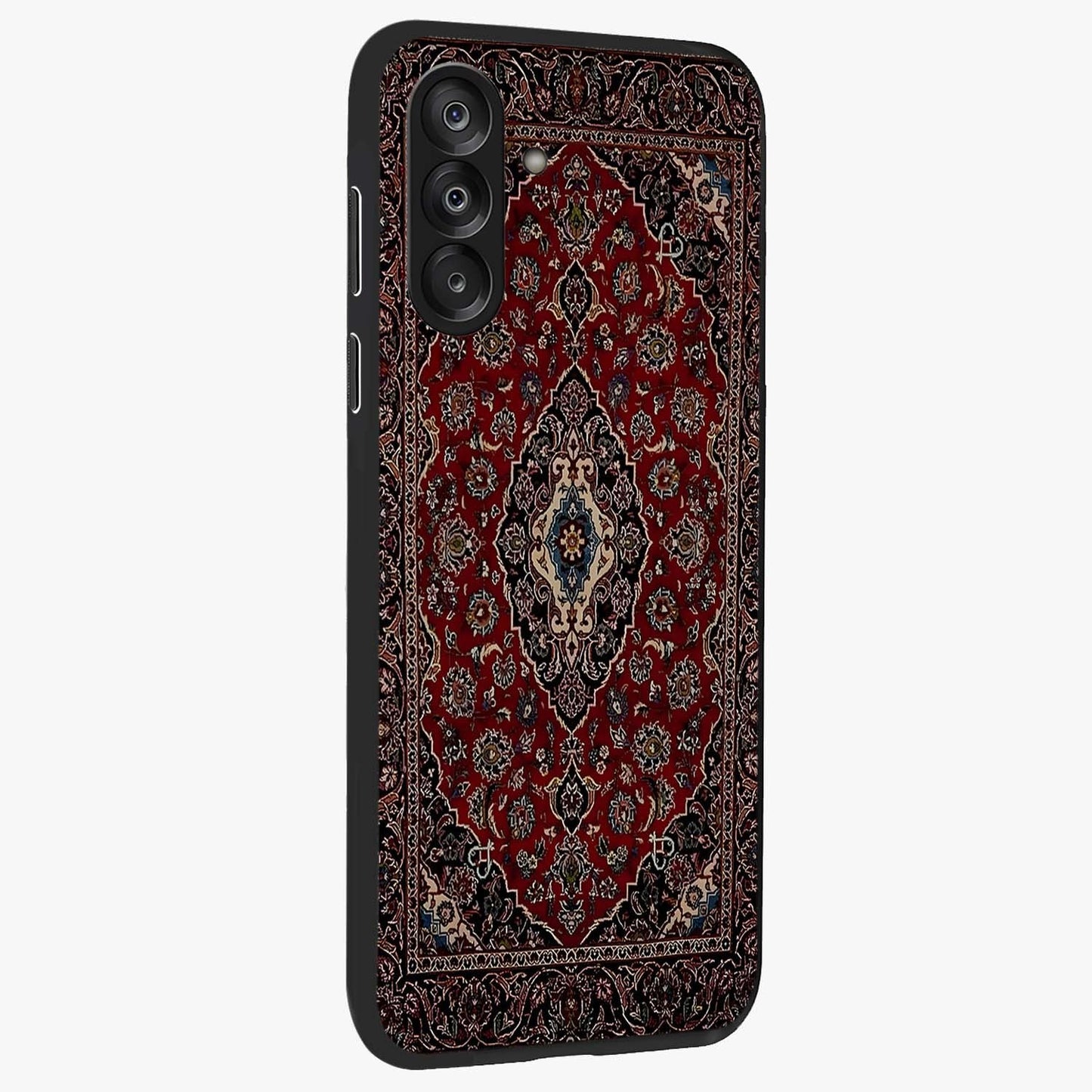Heritage Carpet Royale Glass Case upright view showcasing detailed ornamental artwork with luxurious traditional theme.