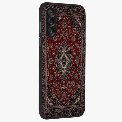 Heritage Carpet Royale Glass Case upright view showcasing detailed ornamental artwork with luxurious traditional theme.