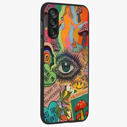 Mystic Eye Wonderland Glass Case upright view showcasing symbolic eye artwork with mysterious fantasy theme.