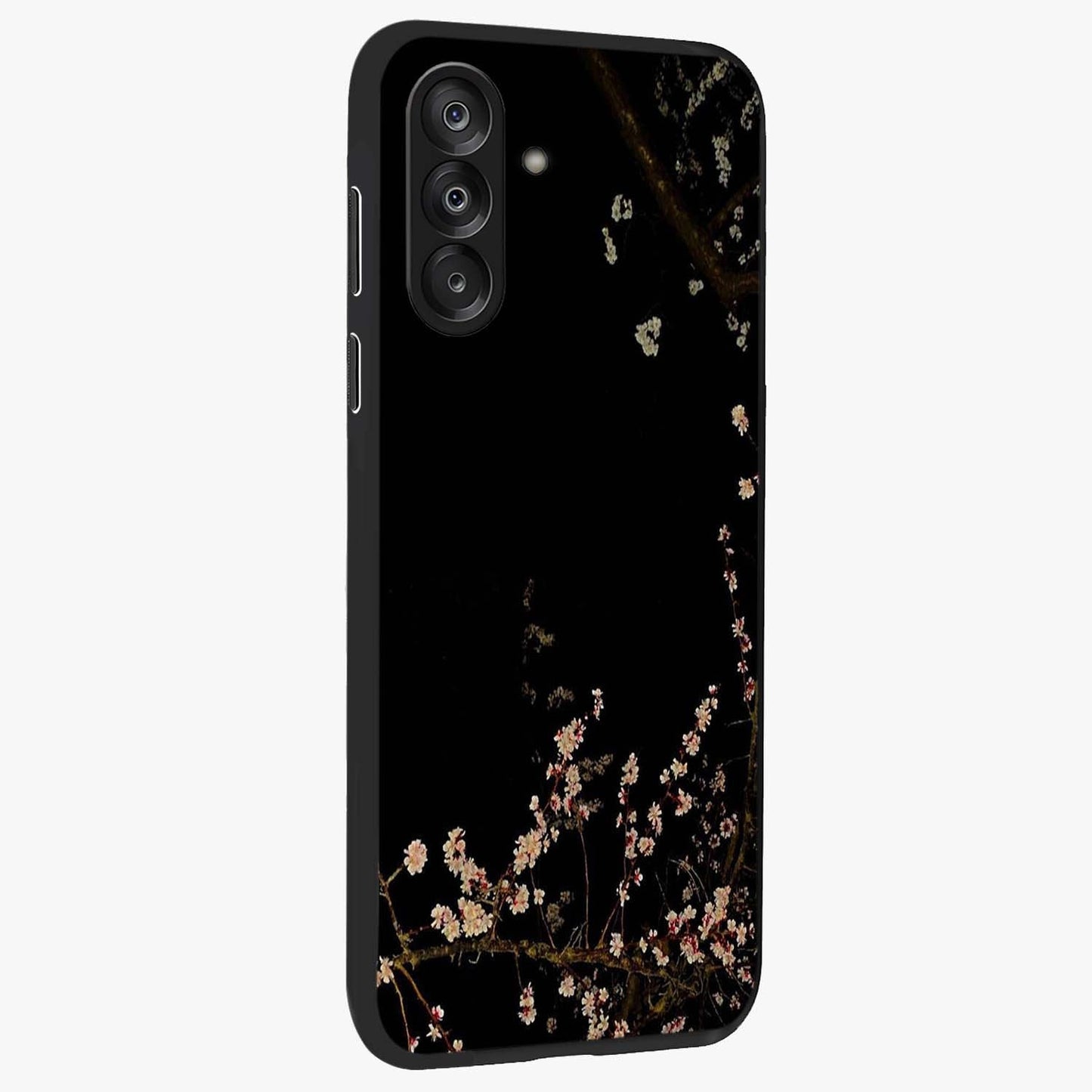 Petal Moon Light With Custom Name Glass Case upright view showcasing elegant floral moon artwork with personalized aesthetic.