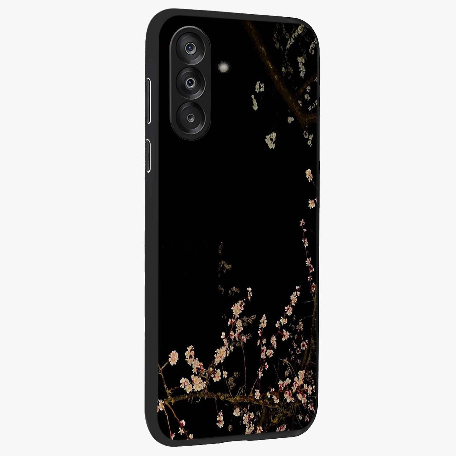 Petal Moon Light With Custom Name Glass Case upright view showcasing elegant floral moon artwork with personalized aesthetic.