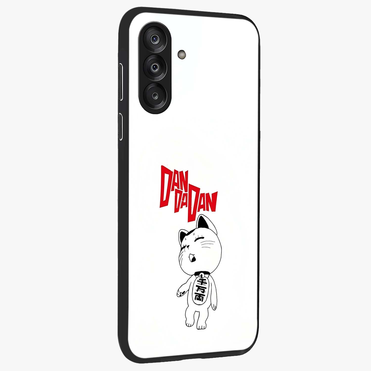 Playful Spirit Charm Glass Case upright view showcasing vibrant charm artwork with fun artistic theme.