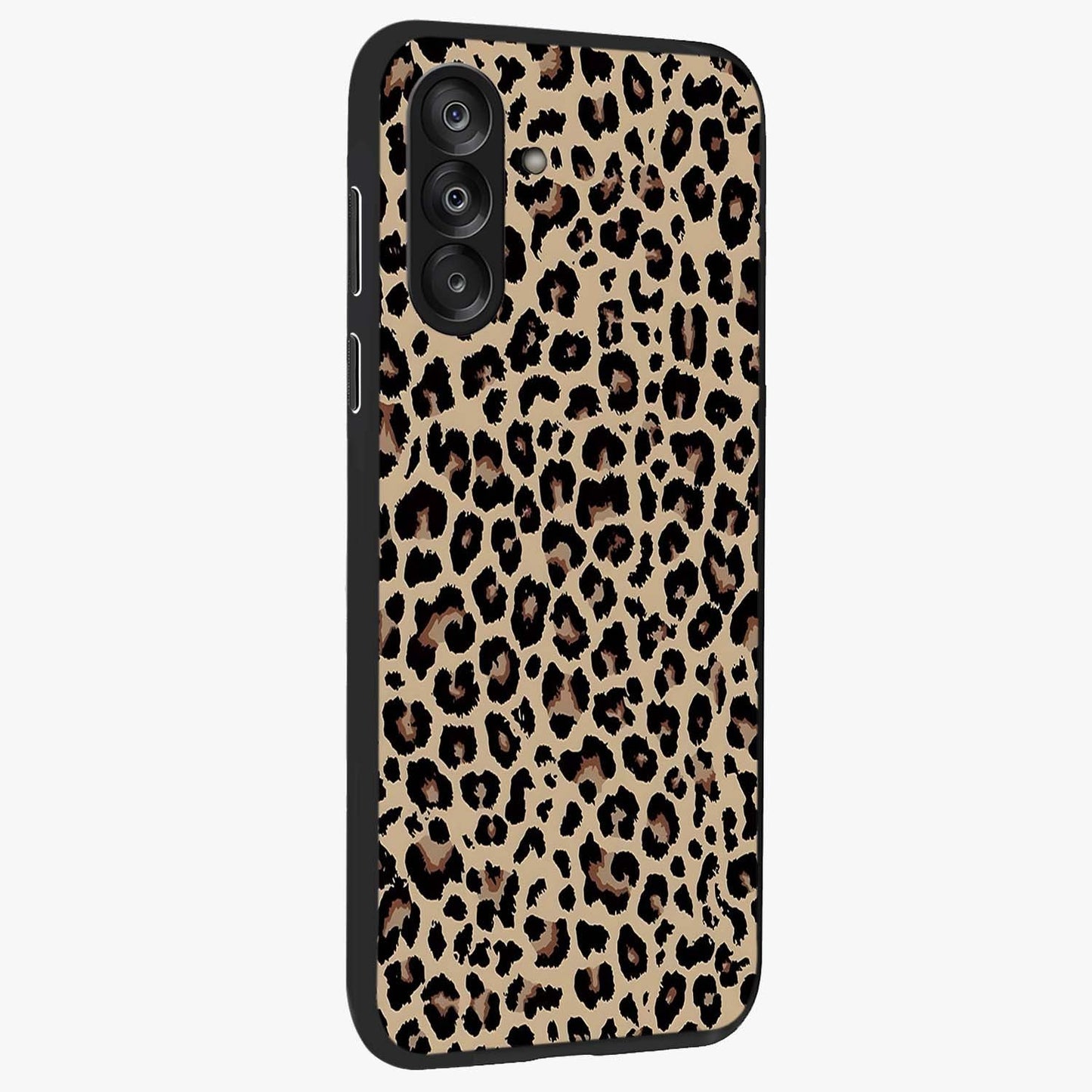 Savage Chic Pattern Glass Case upright view showcasing trendy decorative artwork with edgy fashion theme.
