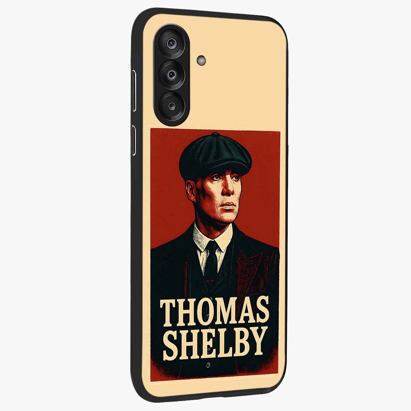 Vintage Mafia Authority Glass Case upright view showcasing dramatic vintage artwork with iconic authority theme.