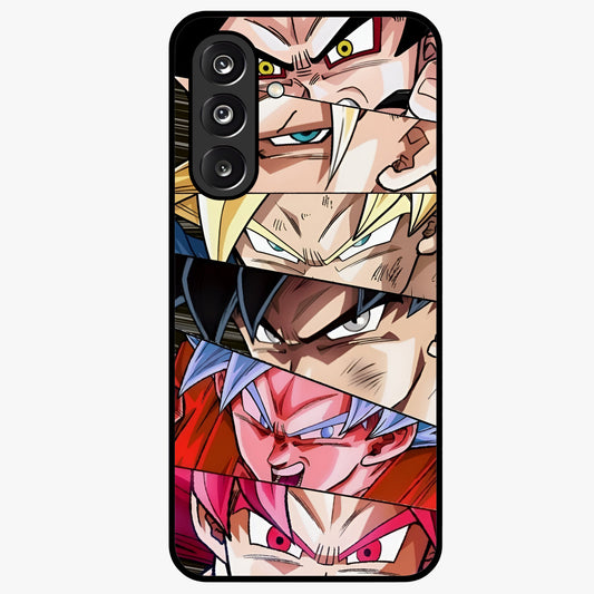 Anime Character Glass Case showing flat back view with vibrant anime artwork and glossy glass finish.