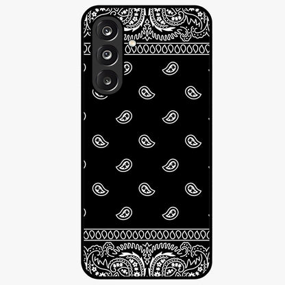 Retro Rebel Threads Glass Case showing flat back view with vintage street style artwork and glossy glass finish.