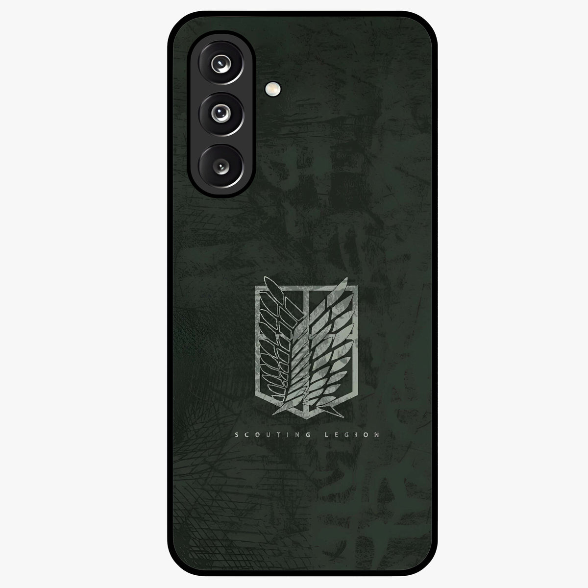 Wings Of Freedom Glass Case showing flat back view with symbolic wings artwork and glossy glass finish.