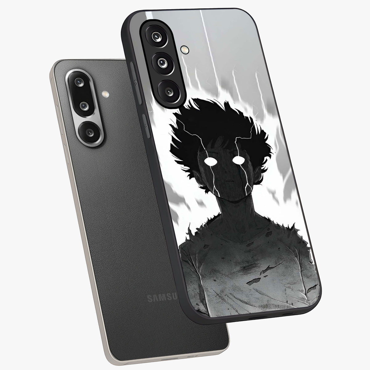 Awakened Inner Rage Glass Case displayed in angled mockup highlighting powerful graphic design and bold artistic theme.