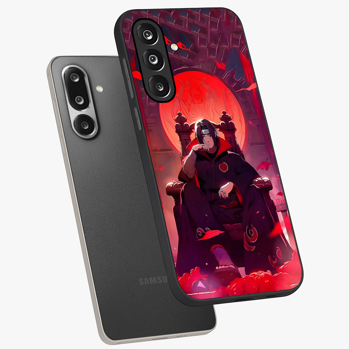 Blood Moon Sovereign Glass Case displayed in angled mockup highlighting dark celestial moon design and dramatic theme.