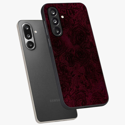 Crimson Fade Flow Glass Case displayed in angled mockup highlighting smooth gradient design with modern aesthetic style.