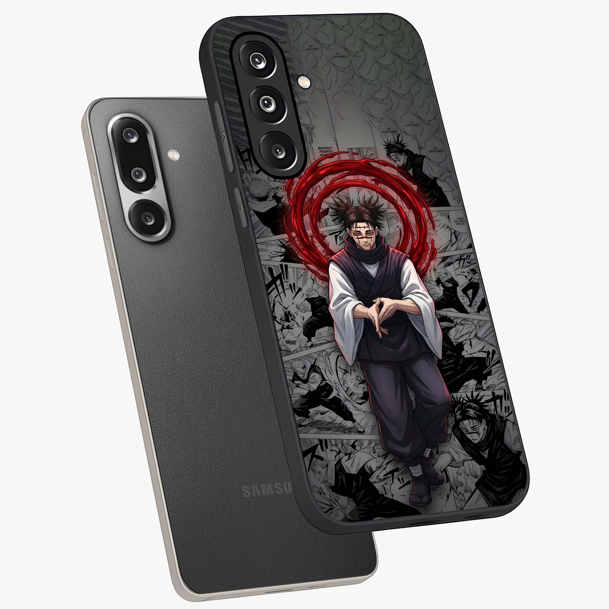 Cursed Ritual Ascension Glass Case displayed in angled mockup highlighting mystical ritual illustration with supernatural aesthetic.