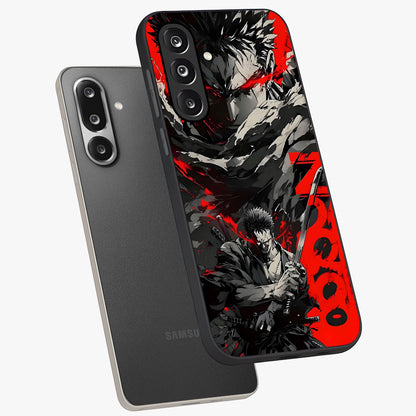 Demon Sword Resolve Glass Case displayed in angled mockup highlighting powerful demon sword illustration with dark fantasy aesthetic.