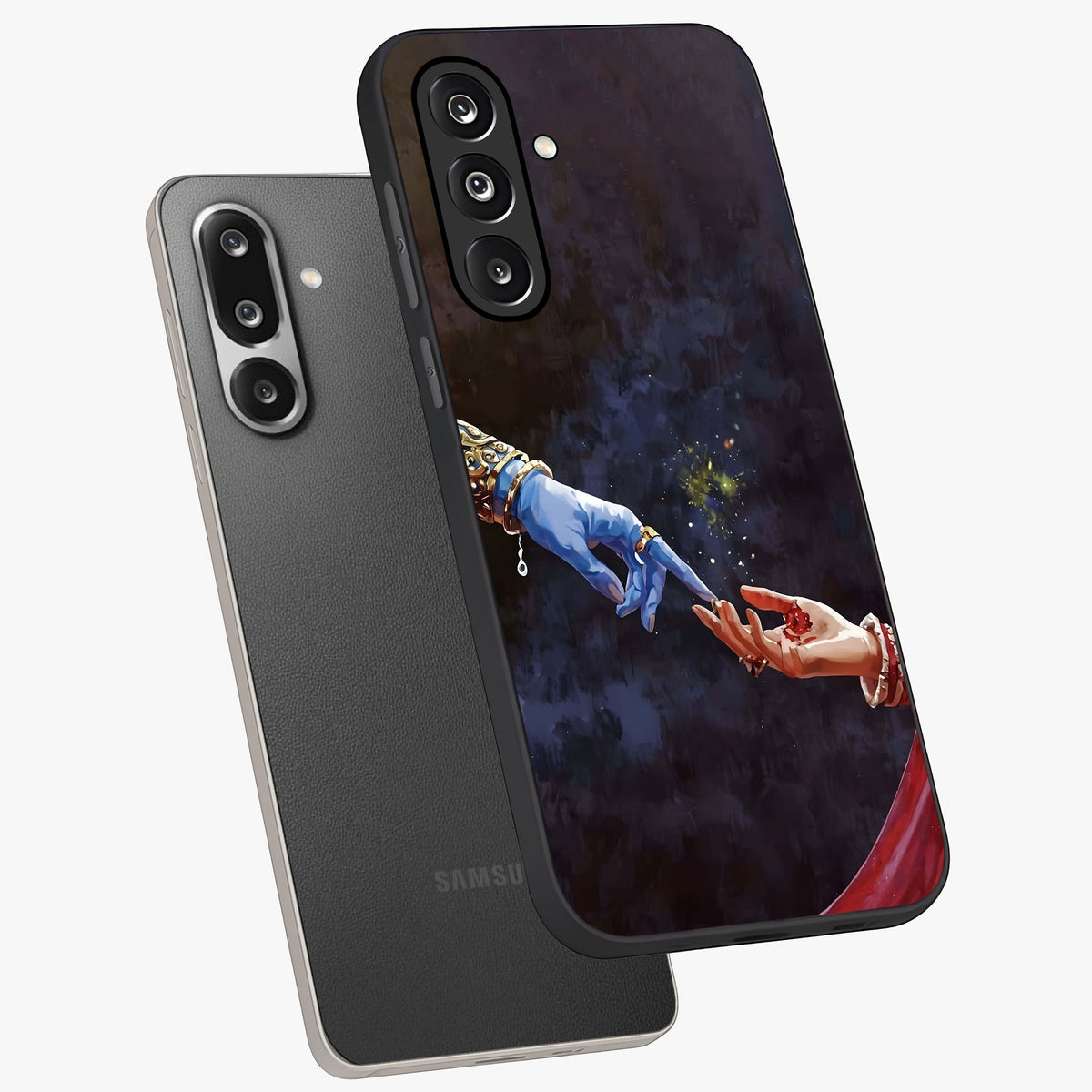 Divine Touch Eternal Glass Case displayed in angled mockup highlighting elegant divine inspired design with calm aesthetic style.