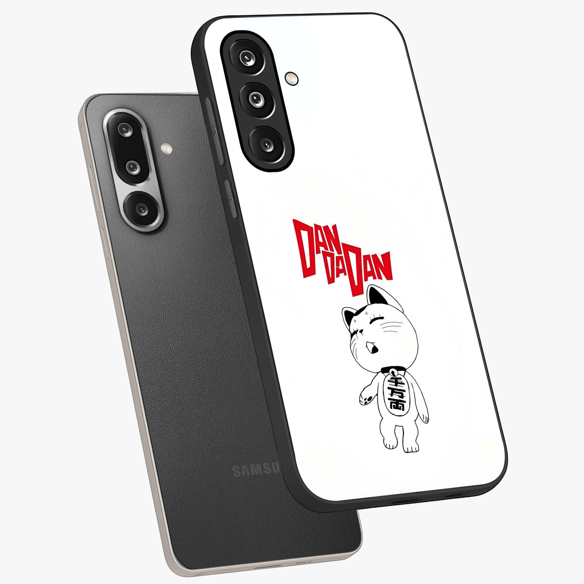 Playful Spirit Charm Glass Case displayed in angled mockup highlighting lively decorative design with playful aesthetic style.