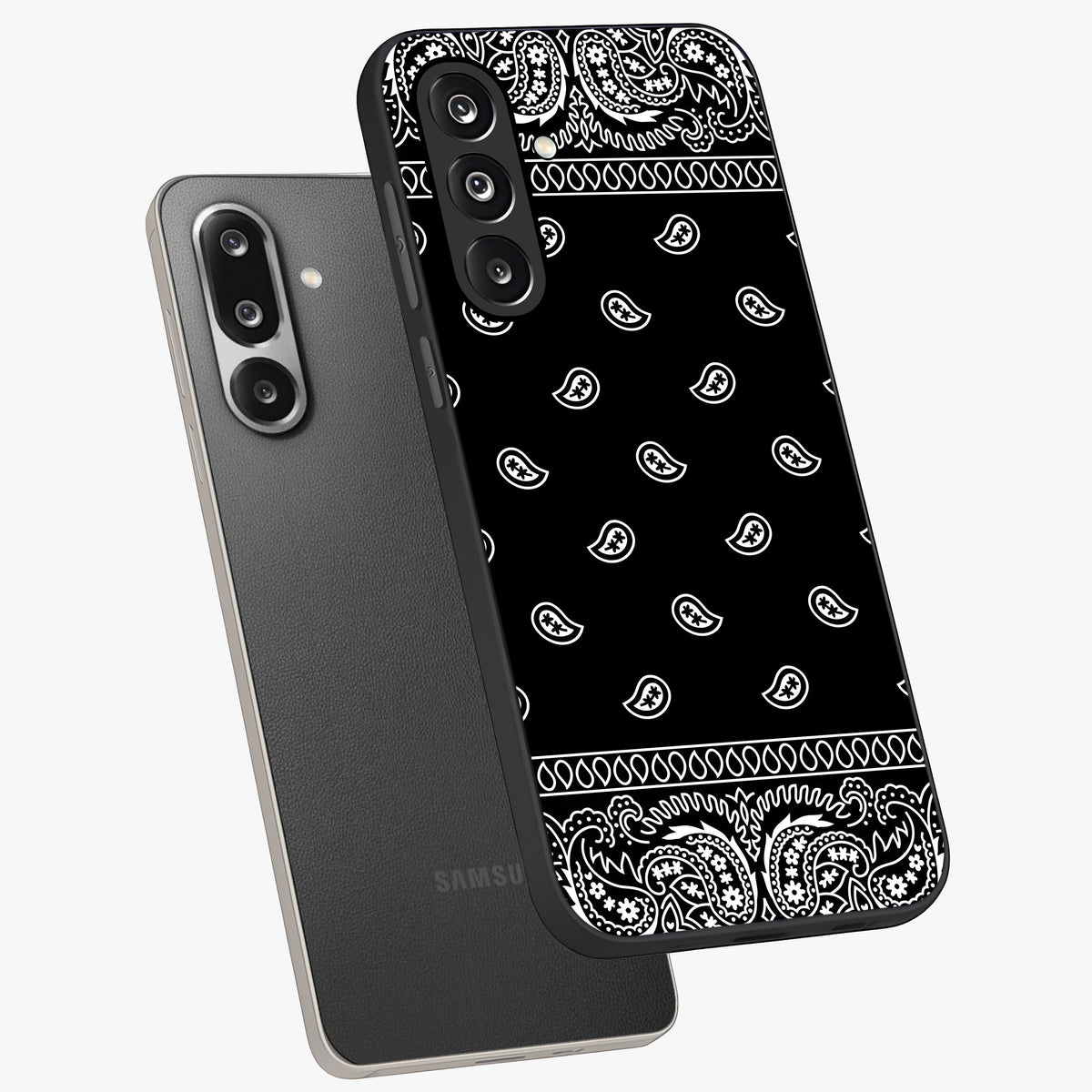Retro Rebel Threads Glass Case displayed in angled mockup highlighting retro inspired graphic design with rebellious aesthetic.
