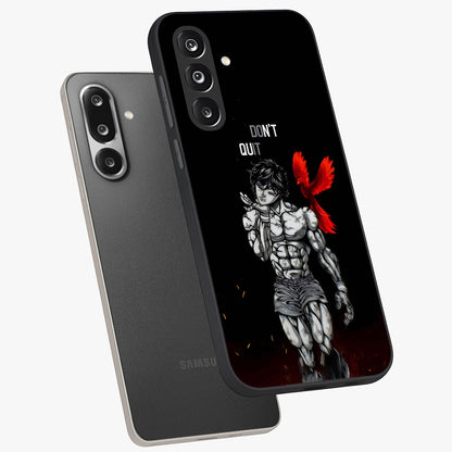 Rise Beyond Limits Glass Case displayed in angled mockup highlighting inspiring message design with modern aesthetic style.