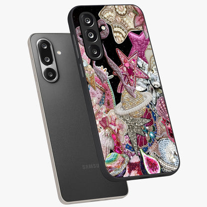 Starlit Jewel Dream Glass Case displayed in angled mockup highlighting glowing celestial jewel design with dreamy aesthetic.