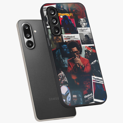 The Weeknd Glass Case displayed in angled mockup highlighting stylish pop culture inspired design with modern aesthetic.