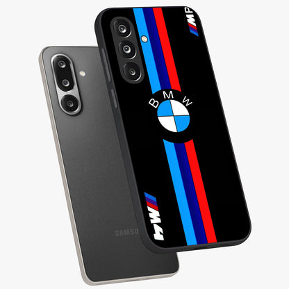 Turbo BMW Beast Glass Case displayed in angled mockup highlighting sleek racing car design with bold automotive aesthetic.