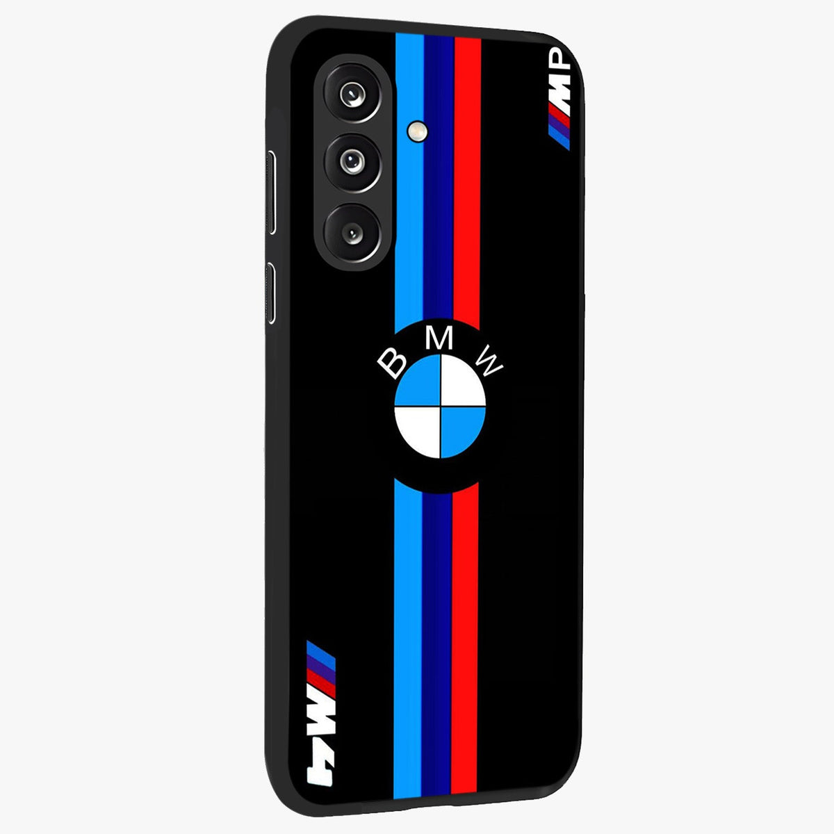 Turbo BMW Beast Glass Case upright view showcasing powerful car artwork with modern motorsport theme.