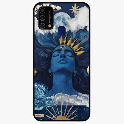 Aesthetic Lord Shiva Glass Case showing flat back view with divine Shiva artwork and glossy glass finish.