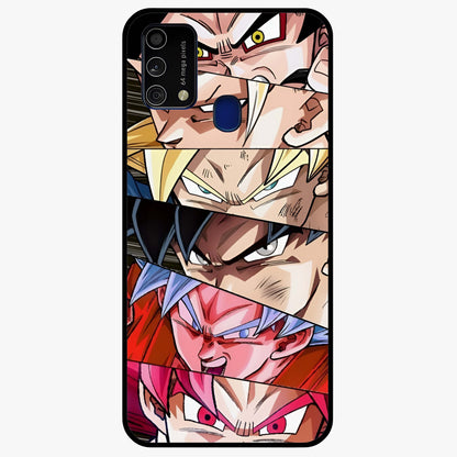 Anime Character Glass Case showing flat back view with vibrant anime artwork and glossy glass finish.