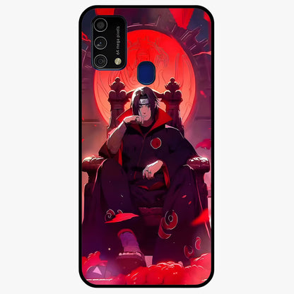 Blood Moon Sovereign Glass Case showing flat back view with mystical blood moon artwork and glossy glass finish.