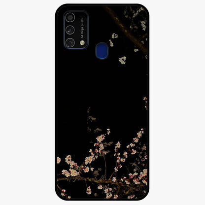 Petal Moon Light With Custom Name Glass Case showing flat back view with floral moonlight artwork and personalized name design.